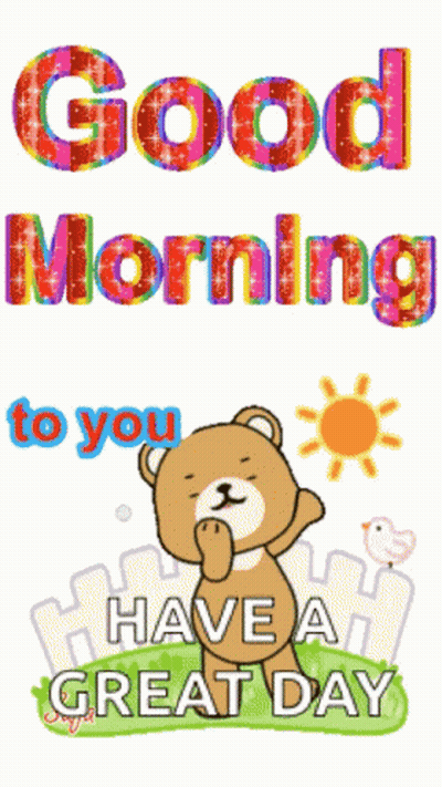 Teddy Bear Good Morning Great Day GIF