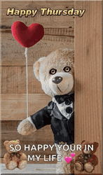Teddy Bear Happy Thursday Meme GIF