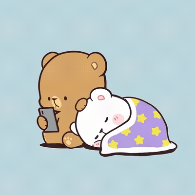 Teddy Bear Holding Cell Phone GIF