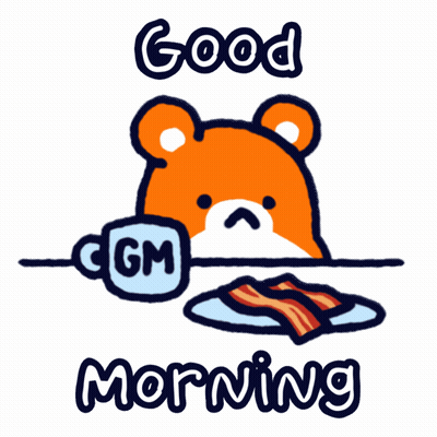 Teddy Bear Holding Cup Of Gm GIF