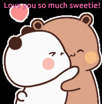 Teddy Bear Holding Rose Says I Love You GIF