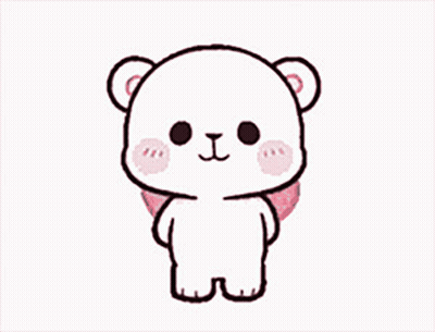 Teddy Bear Holding Thank You Heart GIF