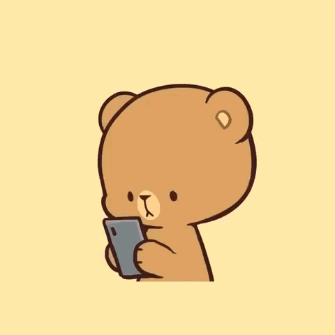 Teddy Bear Holding Thank You Heart GIF