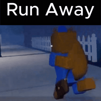 Teddy Bear Hugging Another Run Away GIF
