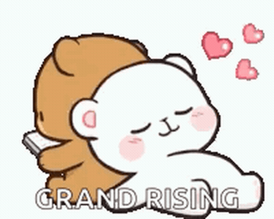 Teddy Bear Hugging Teddy With Grand Rising GIF