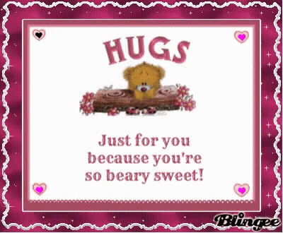 Teddy Bear Hugs Just For You Beary Sweet GIF