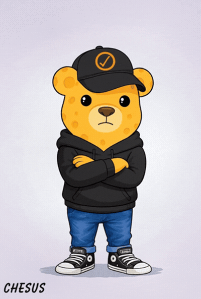 Teddy Bear In Black Hoodie And Hat Saying Who Me GIF