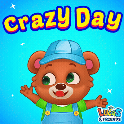 Teddy Bear In Overalls And Blue Hat GIF