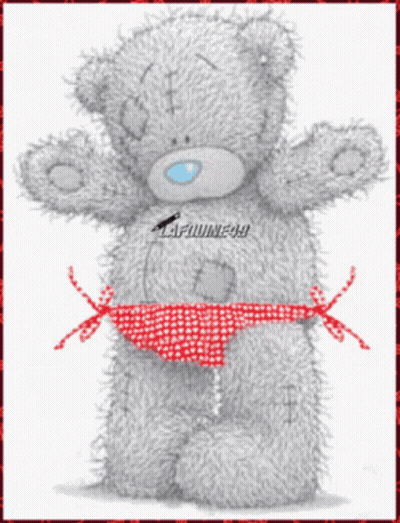 Teddy Bear In Red Bikini Lafiune49 GIF