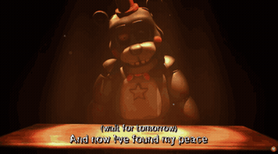 Teddy Bear In Top Hat And Bow Tie Says Wait For Tomorrow And Now Ive Found My Peace GIF