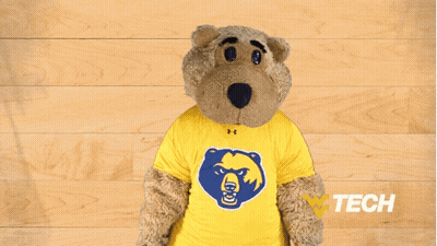 Teddy Bear In Yellow Shirt With Bear Head GIF