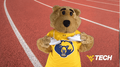 Teddy Bear In Yellow Shirt With Bear Print GIF