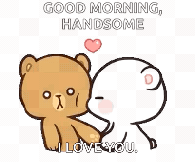 Teddy Bear Kissing Another With Heart GIF
