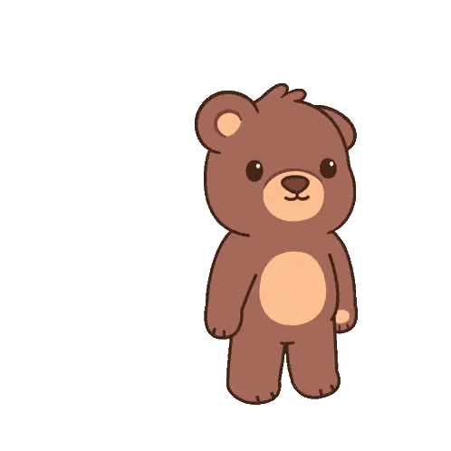 Teddy Bear Laying In Love Pile Sticker