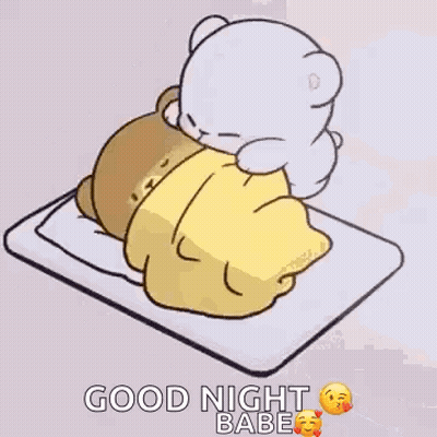 Teddy Bear Laying On Bed With Blanket GIF
