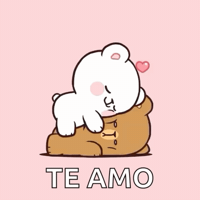 Teddy Bear On Top Of Another Te Amo GIF