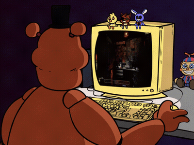 Teddy Bear Playing Video Game GIF