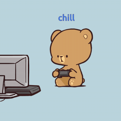 Teddy Bear Playing Video Game GIF