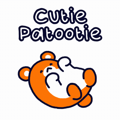 Teddy Bear Saying Cutie Patootie GIF