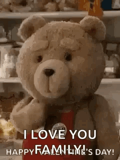 Teddy Bear Saying I Love You GIF