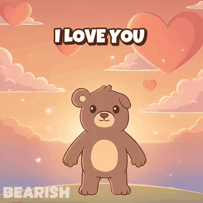 Teddy Bear Saying I Love You GIF