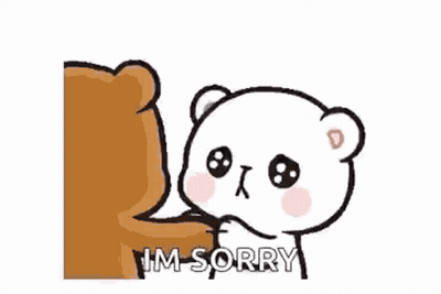 Teddy Bear Saying I'm Sorry GIF