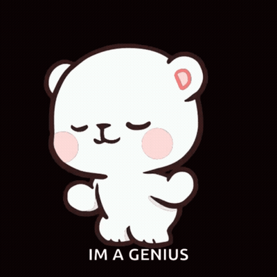 Teddy Bear Saying Im A Genius GIF