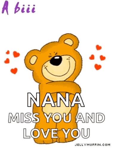 Teddy Bear Saying Miss You Love You GIF