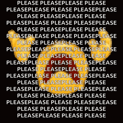 Teddy Bear Saying Please Repeatedly GIF
