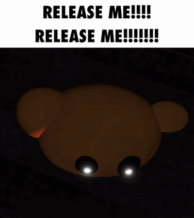 Teddy Bear Saying Release Me GIF