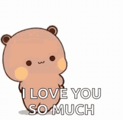 Teddy Bear Says I Love You So Much GIF