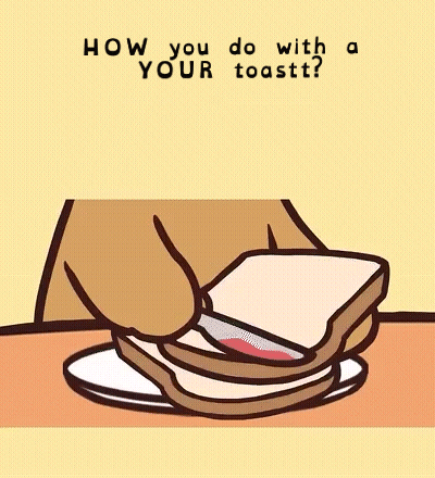 Teddy Bear Sitting At Table With Jam And Food GIF