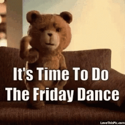 Teddy Bear Sitting On Couch Dancing GIF