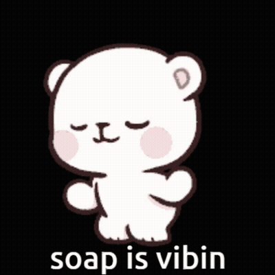 Teddy Bear Soap Is Vibin GIF