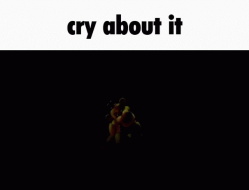 Teddy Bear Standing In Dark Cry About It GIF