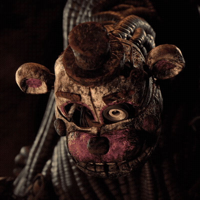 Teddy Bear Statue With Top Hat GIF