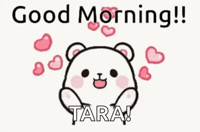 Teddy Bear Surrounded By Hearts Good Morning Tara GIF