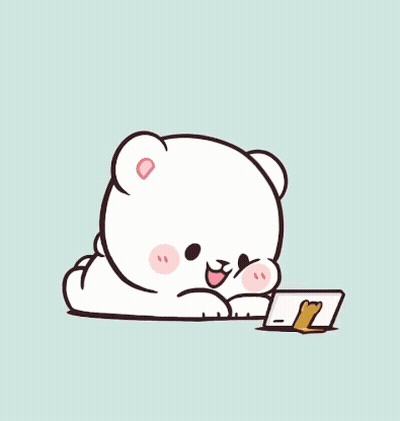 Teddy Bear Talking On Cell Phone With Cat GIF