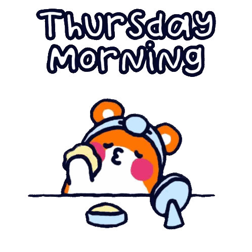 Teddy Bear Thursday Morning Sticker