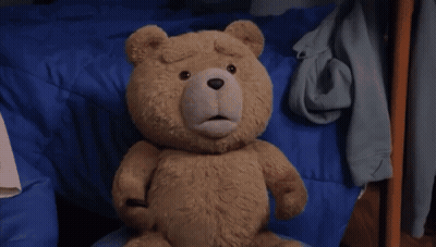 Teddy Bear Walking On Rug GIF