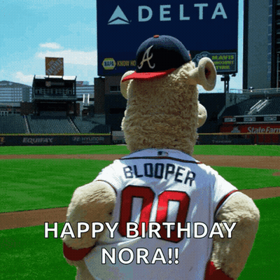 Teddy Bear Wearing Blooper Jersey GIF