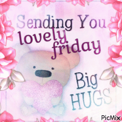 Teddy Bear With Heart Sending Love GIF