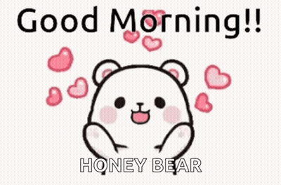 Teddy Bear With Hearts Good Morning Honey Bear GIF