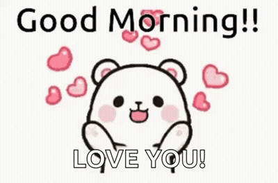 Teddy Bear With Hearts Good Morning Love GIF