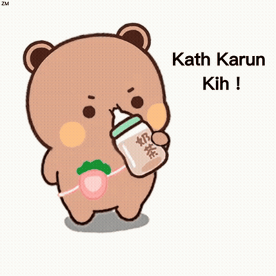 Teddy Bear With Kath Karun Kih GIF