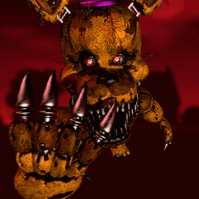 Teddy Bear With Purple Top Hat And Spikes GIF