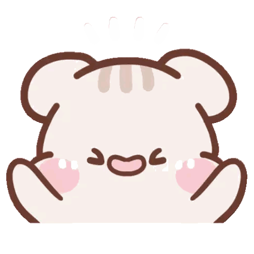 Teddy Bear With Striped Head Sticker