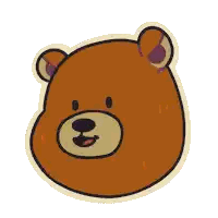 Teddy Bear With Tongue Out Sticker