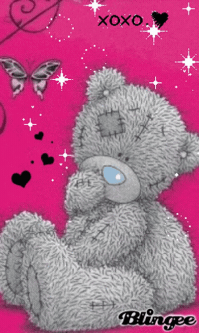 Teddy Bear XOXO Blingee GIF