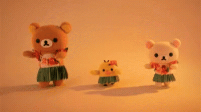 Teddy Bears And Chicken Dancing GIF